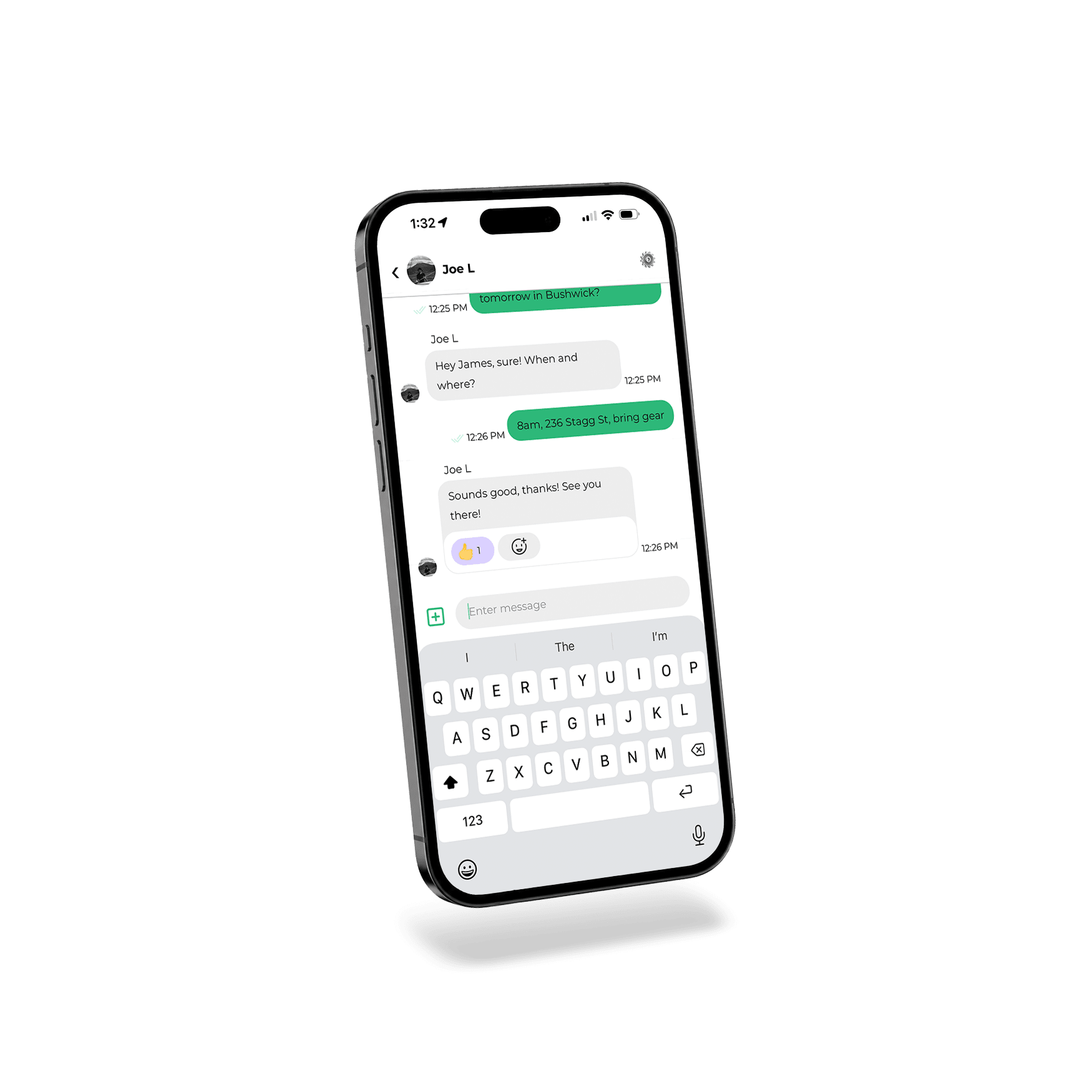 Dayworker live-translated messenger on mobile